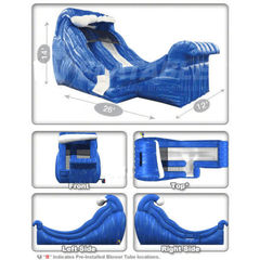 14'H Wild Wave Mini Wet/Dry by Cutting Edge