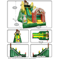 24'H Scarecrow Slide by Cutting Edge