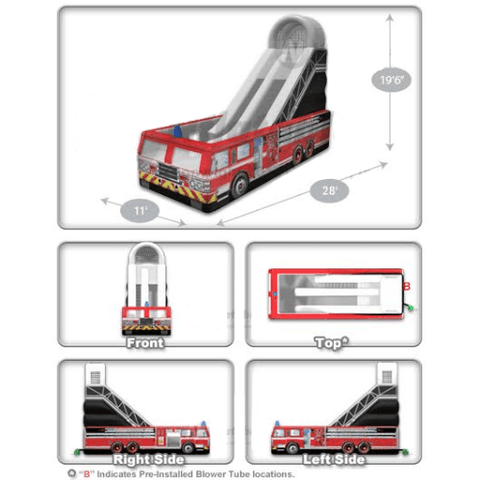 Cutting Edge SLIP N SLIDE 20' Fire Truck Slide by Cutting Edge S010201 20' Fire Truck Slide by Cutting Edge SKU# S010201