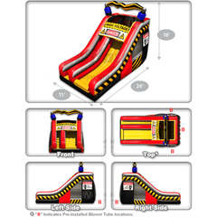 18'H High Voltage Slide™ by Cutting Edge