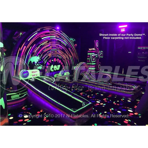 Cutting Edge Toys & Games 9' Play-A-Round Golf Blacklight 3-Hole by Cutting Edge 781880276906 IN440801 9' Play-A-Round Golf Blacklight 3-Hole by Cutting Edge SKU# IN440801