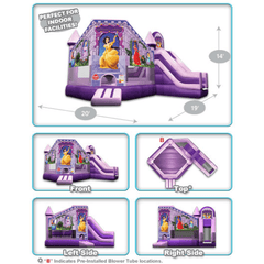 14'H Princess Palace Club/Slide Combo by Cutting Edge