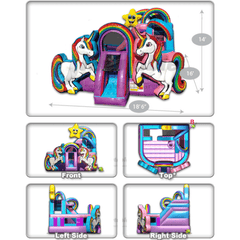 14'H Unicorn KidZone Wet/Dry Combo by Cutting Edge