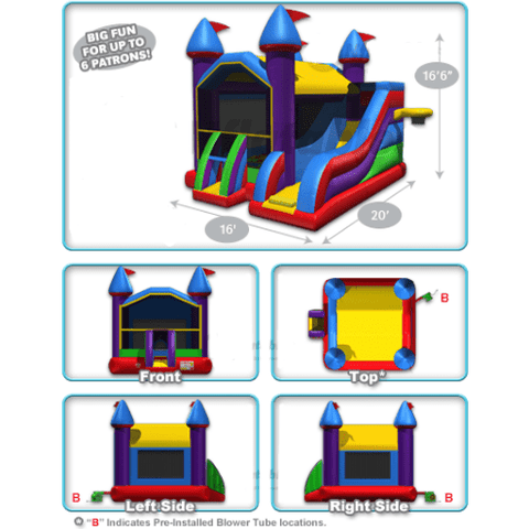 16' Wacky Castle 5-in-1 Combo by Cutting Edge SKU: B170601