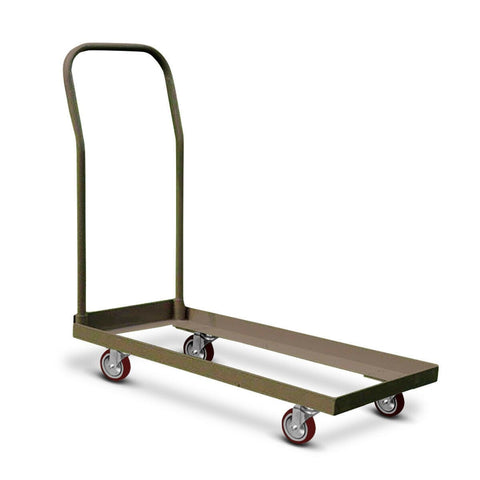 Heavy Duty Universal Rolling Folding Chair Cart - Tan, Wide