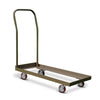 Image of Heavy Duty Universal Rolling Folding Chair Cart - Tan, Wide