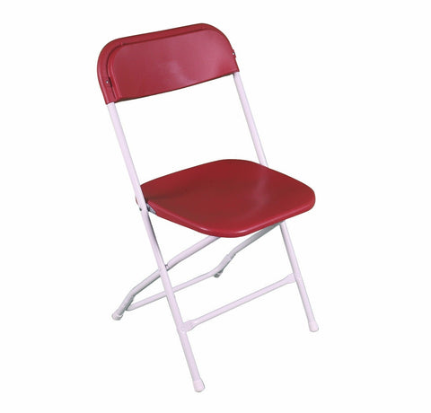 Burgundy Plastic Folding Chairs