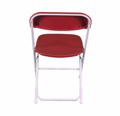 Burgundy Plastic Folding Chairs