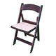 Resin Folding Chairs, Fruitwood