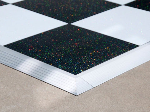 12' x 12' Commercial Portable Black/White Checkered Dance Floor