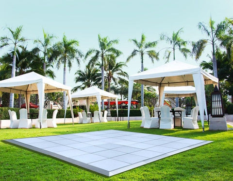 9' x 15' Commercial Portable White Dance Floor