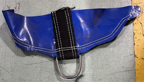 Replacment D-Ring Anchor for Inflatables, Dark Blue Half Round