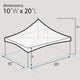 10' x 20' Premium High Peak Frame Tent - Clear
