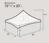 Image of 10' x 20' Premium High Peak Frame Tent - Clear