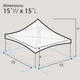 15' x 15' Premium High Peak Frame Tent - Clear