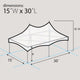 15' x 30' Premium High Peak Frame Canopy Tent - Clear