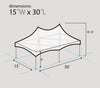 Image of 15' x 30' Premium High Peak Frame Canopy Tent - Clear