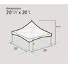 Image of 20' x 20' Premium High Peak Frame Tent and 20' x 20' Pole Tent