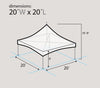 Image of Premium High Peak Frame Tent Package, (2) 20x20 and (1) 40' Hexagon