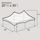 20' x 30' Premium High Peak Frame Party Tent - Beige