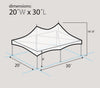 Image of 20' x 30' Premium High Peak Frame Canopy Tent - Clear