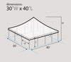 Image of 30' x 40' Premium Sectional Canopy Pole Party Tent - White