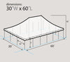 Image of 30' x 60' Premium Sectional Canopy Pole Party Tent - White