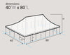 Image of 40' x 80' Premium Sectional Canopy Pole Party Tent - White