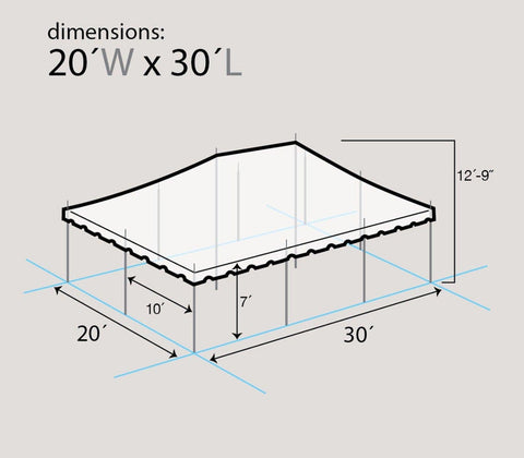 Weekender Pole Canopy Tent Trio, White
