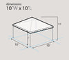 Image of 10' x 10' Weekender West Coast Frame Party Tent - Red