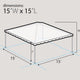 15' x 15' Premium West Coast Frame Party Tent - Black
