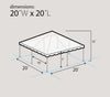Image of Weekender West Coast Frame Canopy Tent - Backyard Party Trio