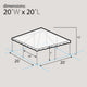 20' x 20' Premium West Coast Frame Party Tent - Black