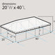 20' x 40' Premium West Coast Frame Party Tent - Beige