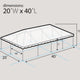 20' x 40' Premium West Coast Frame Party Tent - Black