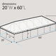 20' x 60' West Coast Frame Tent, Premium Frame Translucent Top