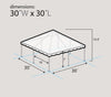 Image of 30' x 30' Premium Single Tube West Coast Frame Party Tent, Sectional