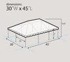 Image of 30' x 45' Premium Single Tube West Coast Frame Party Tent, Sectional, Clear