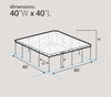 Image of 40' x 40' Premium Single Tube West Coast Frame Party Tent, Sectional - Clear