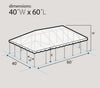 Image of 40' x 60' Premium Twin Tube West Coast Frame Party Tent - White
