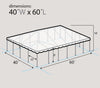 Image of 40' x 60' Premium Single Tube West Coast Frame Party Tent, Sectional