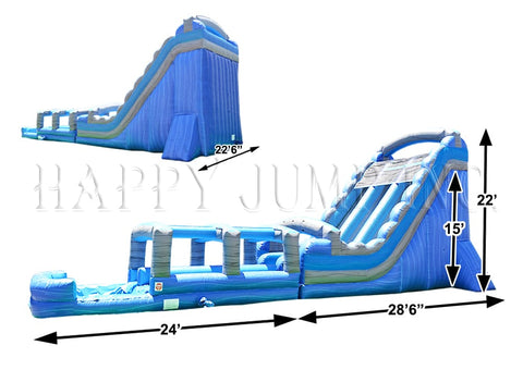 22 Foot Inflatable Water Slide - WS4177