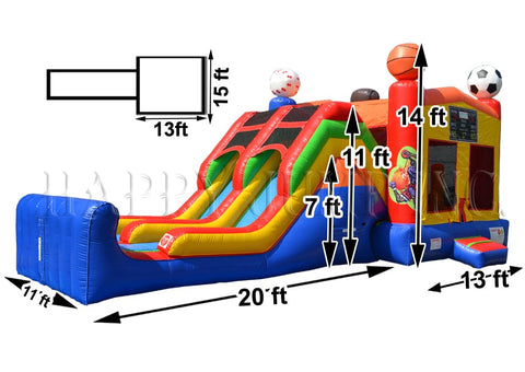 5in1 Super Combo Double Lane Sports Theme - CO2183