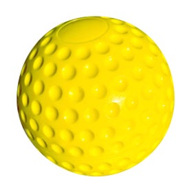 9-Inch Yellow Dimpled Baseballs, 12 Pack