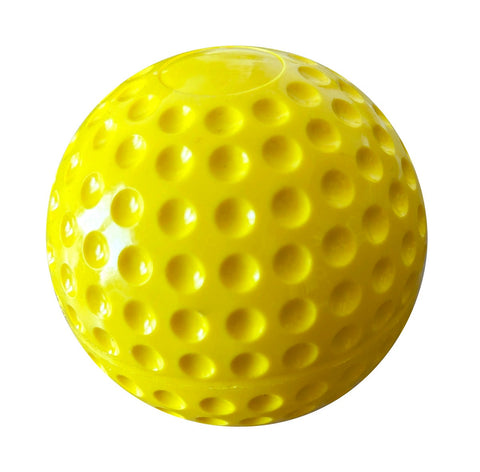 9-Inch Yellow Dimpled Baseballs, 12 Pack