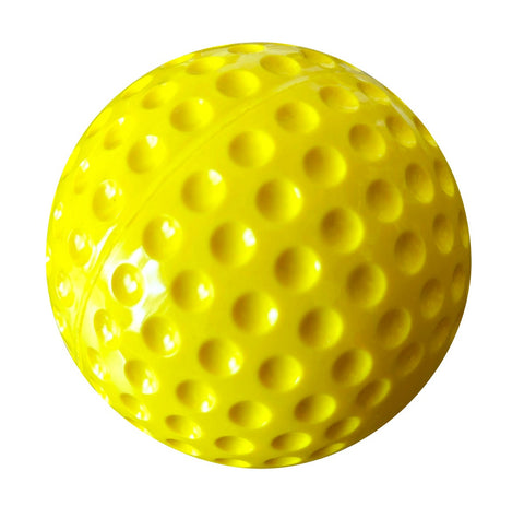 9-Inch Yellow Dimpled Baseballs, 12 Pack