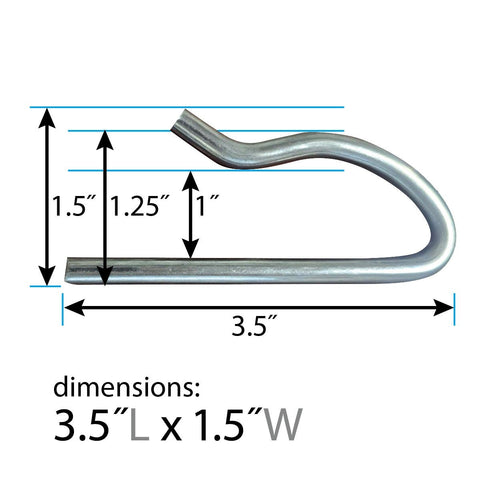 Stainless Steel R-Pin for West Coast Frame Tents