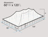 Image of 60' x 120' Premium Sectional Canopy Pole Party Tent - White