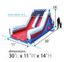 Image of 30' Red White and Blue Marble Rock Climb Slide with Blower