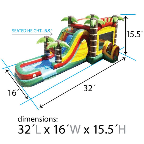 Buy Inflatable Water Slide Bounce House Combo with Blower